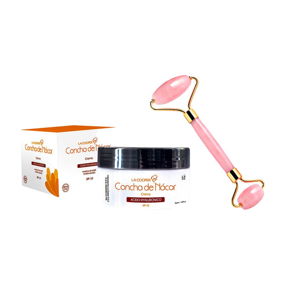 Crema de Concha de Nacar 100Gr + Rodillo Facial