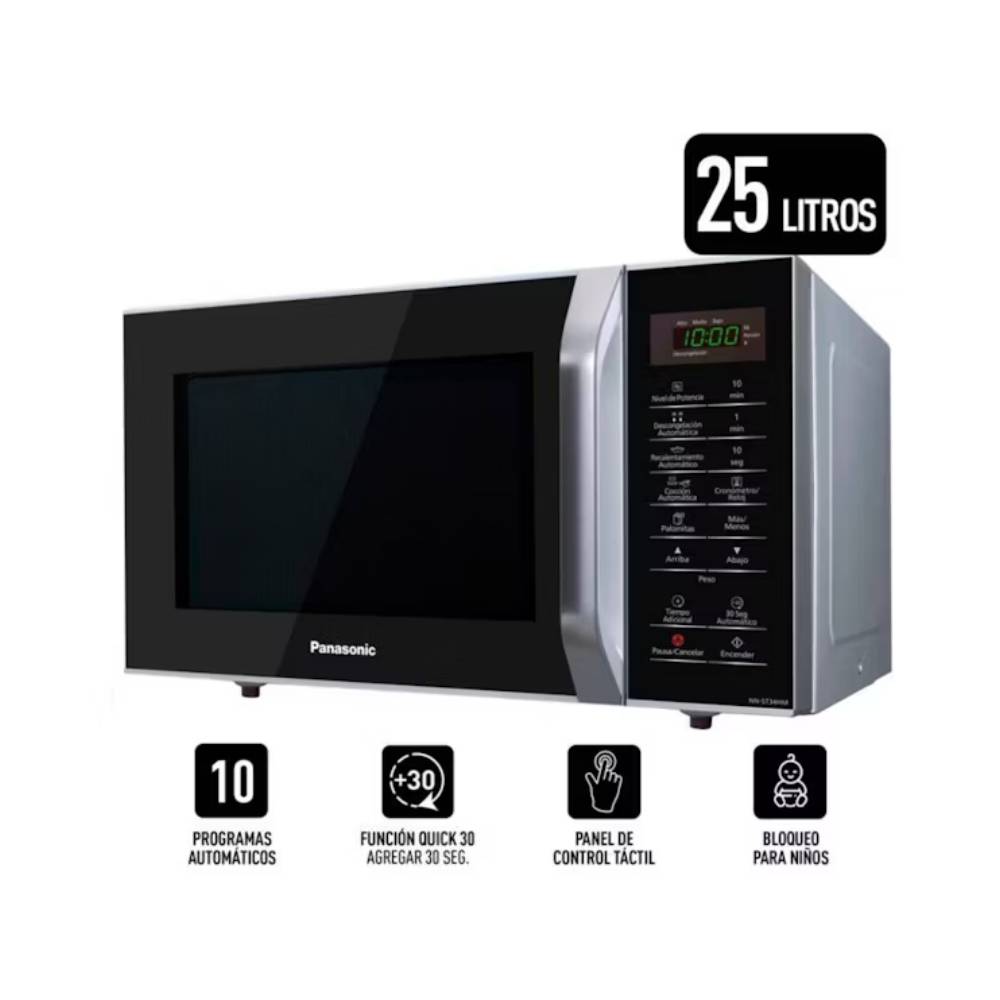 Microondas Panasonic Nn-Sb34Hmrpk Negro 25L