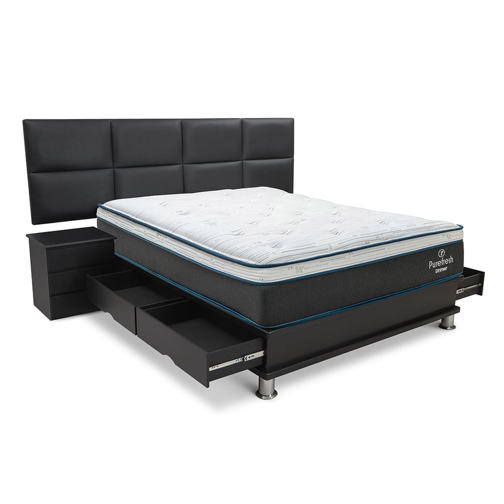Dormitorio Kaela New Pure Fresh 2 Plazas + Respaldo