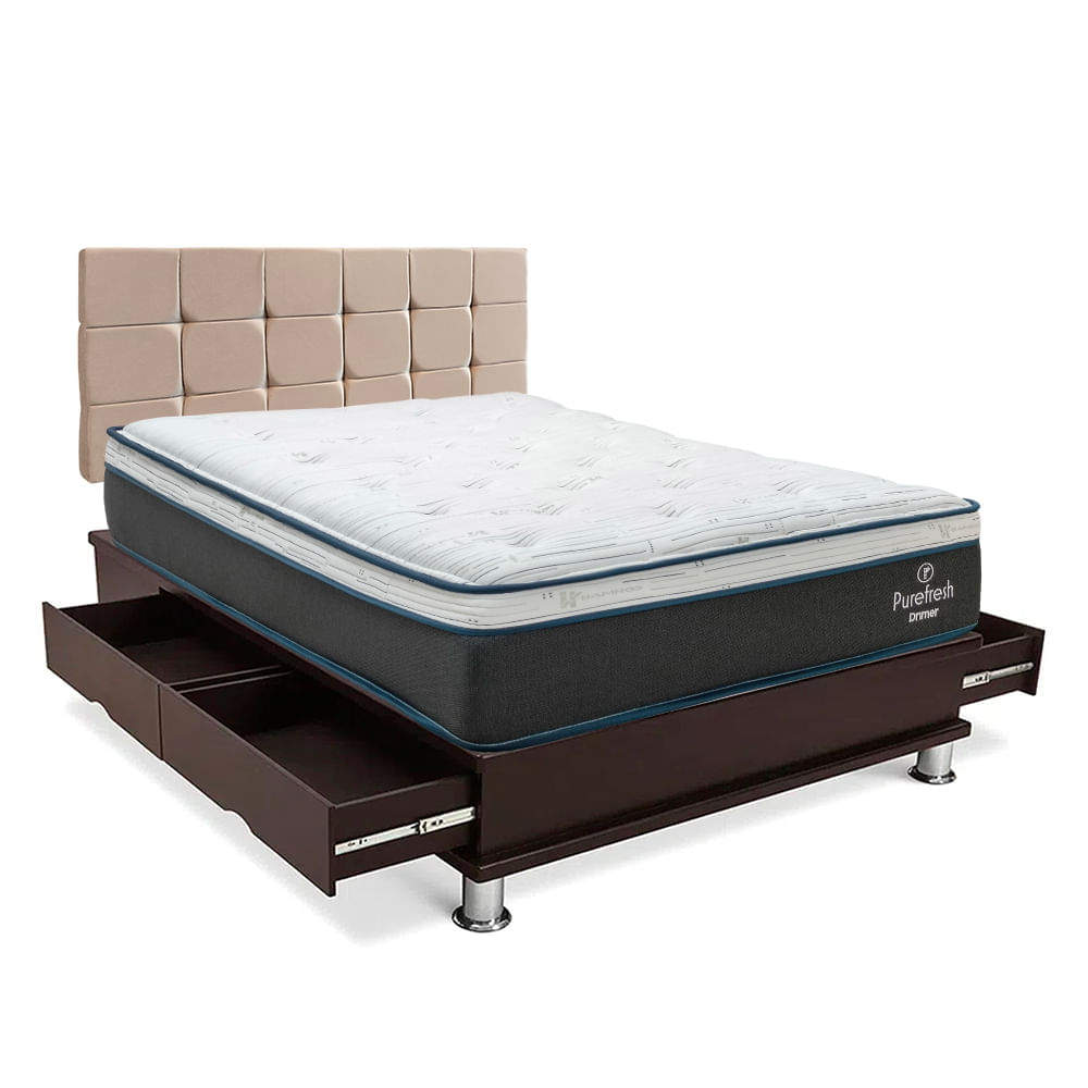 Dormitorio Cuadros New Pure Fresh Queen + Almohadas + Protector
