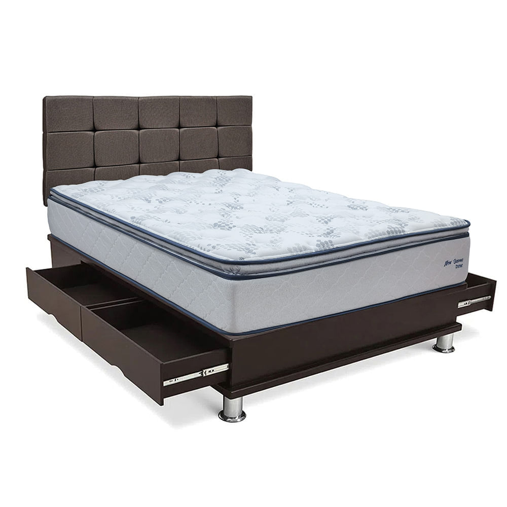Dormitorio Cuadros New Ozono 1.5 Plazas + 1 Almohada Viscoelástica + Protector