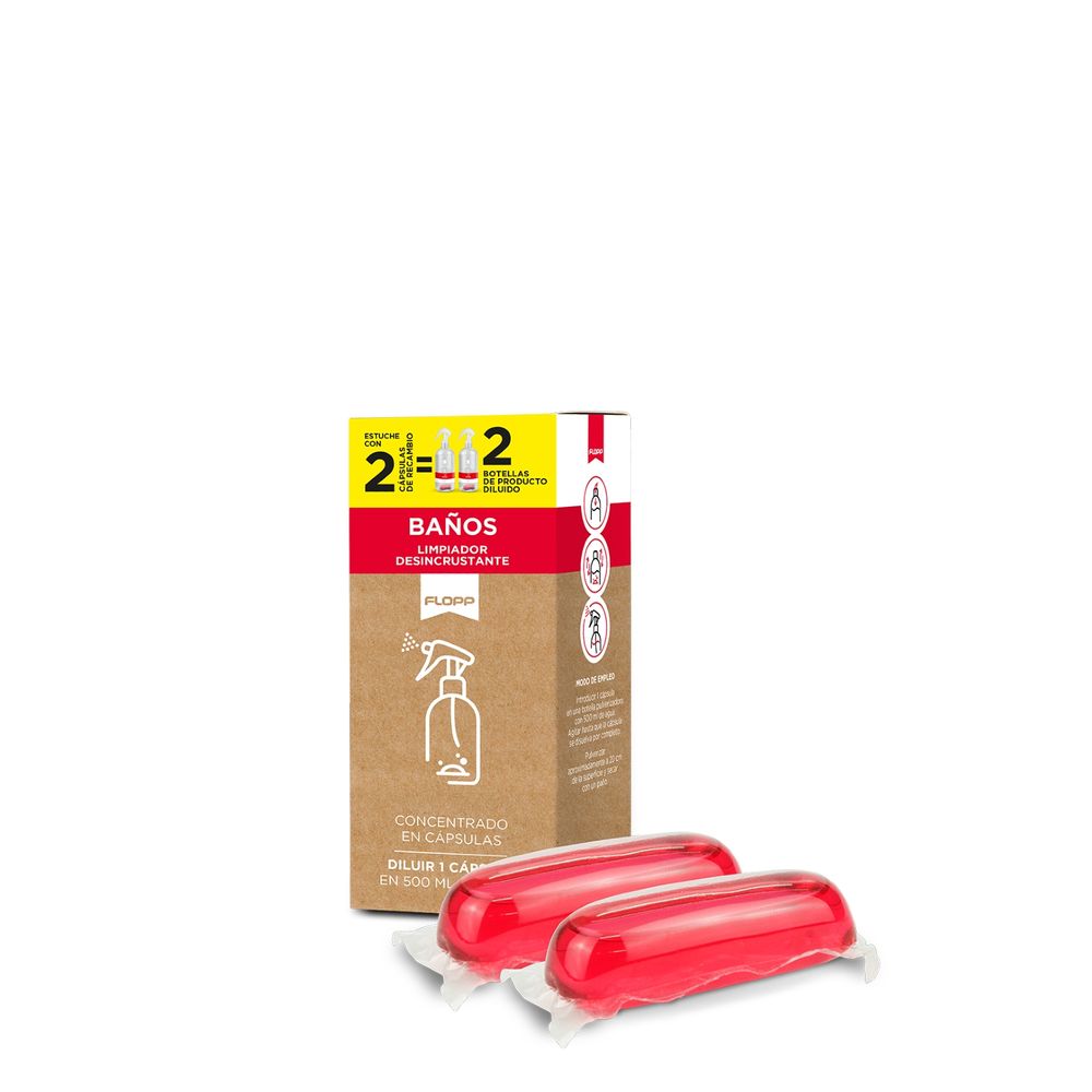 Limpiador Desincrustante de Baños Flopp Ecológico Recarga