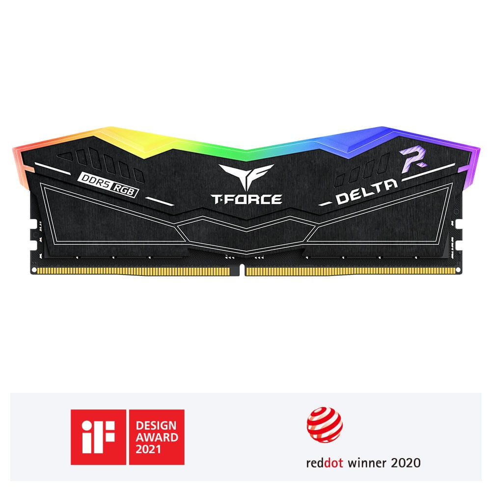 Memoria RAM Teamgroup T-Force Delta RGB 16GB 6000Mhz CL38 Negro DIMM FF3D516G6000HC38A01