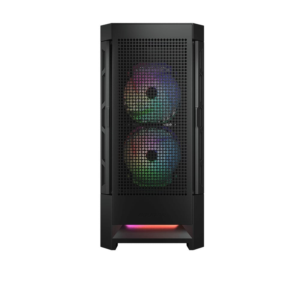 Case Cougar DuoFace RGB Mid Tower Negro Vidrio Templado 385ZD10.0001