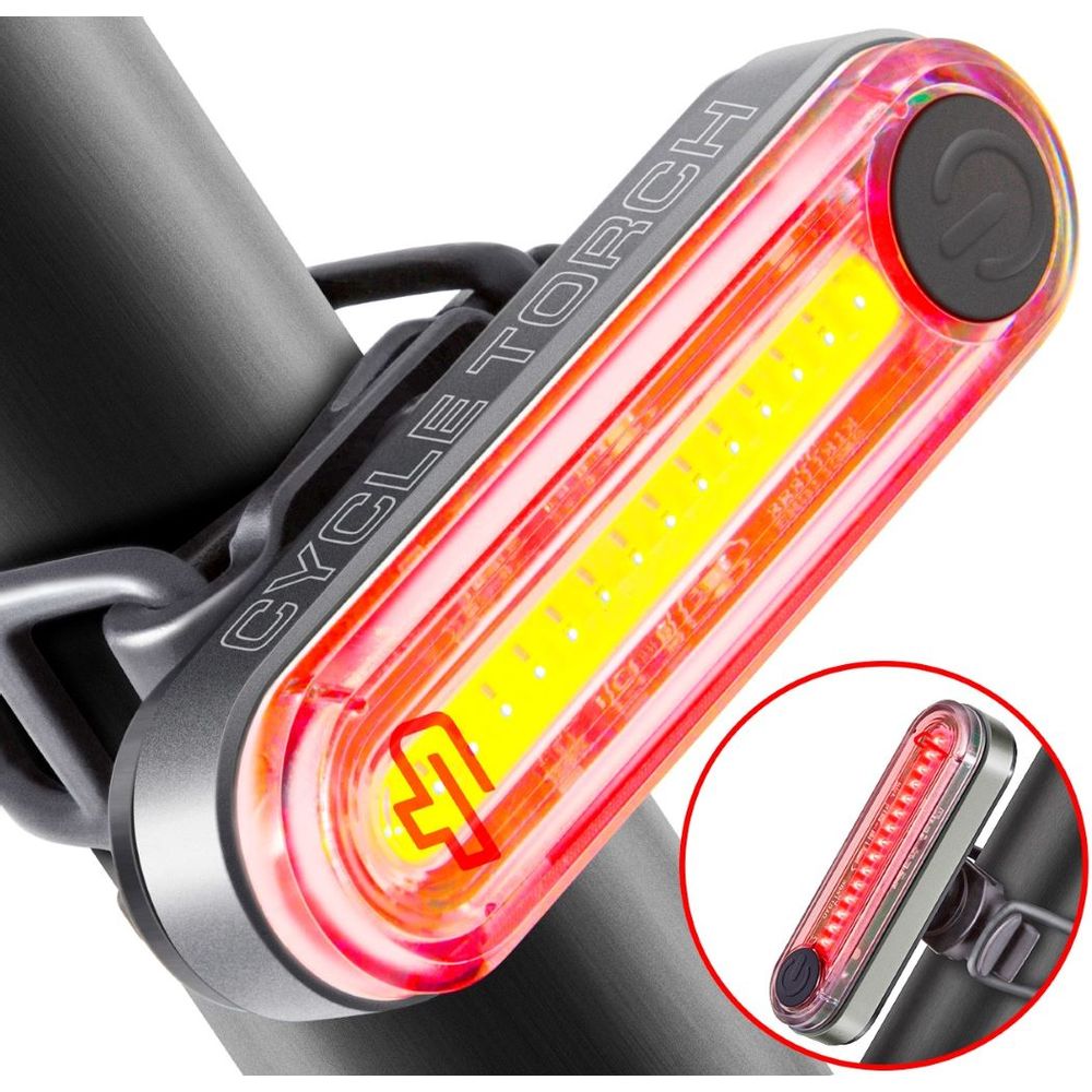 Luz para Bicicleta Recargable Posterior Roja FireStick LED Cycle Torch