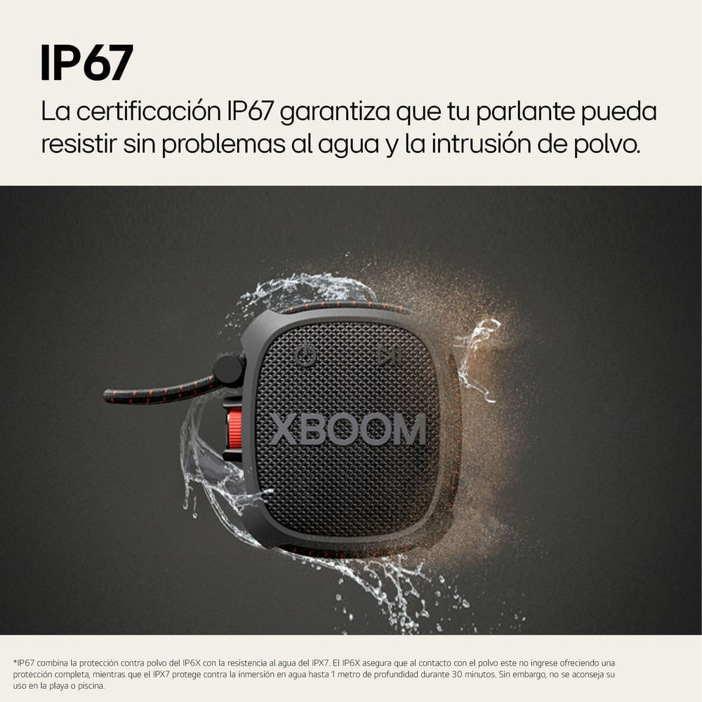 Cassa Bluetooth LG XBOOM Go XG2T – Portatile, Impermeabile IP67, 10 Ore Di Autonomia - 5