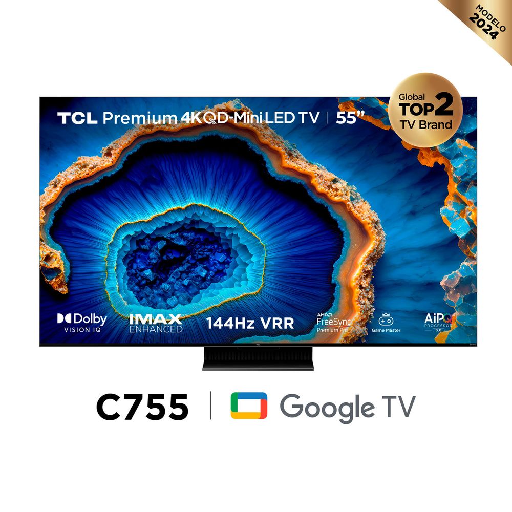 Televisor TCL 55"" 55C755 QD-MiniLED Google Tv 4K Ultra HD