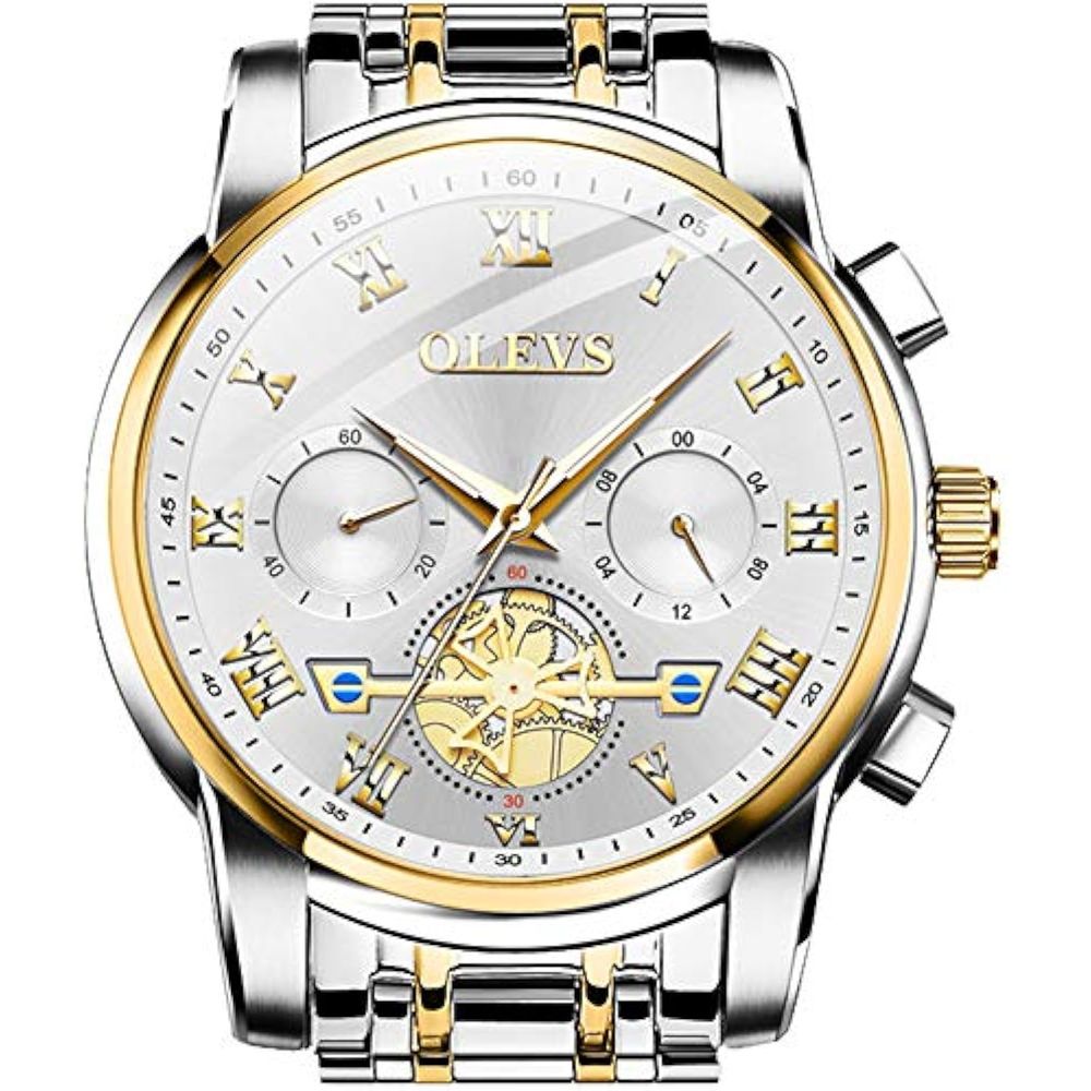 Reloj Casual Olevs 5885 para Hombre en Plateado