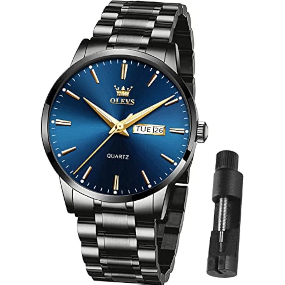 Reloj Casual Olevs Xly-S-G5568 para Hombre en Negro