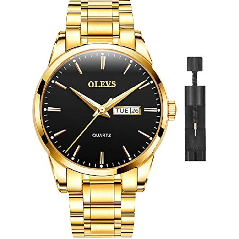 Reloj Casual Olevs 6898Qbz-G3 para Hombre en Negro