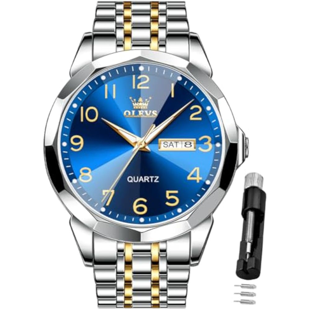 Reloj Casual Olevs Ypf-S-G9970G-Jl para Hombre en Plateado
