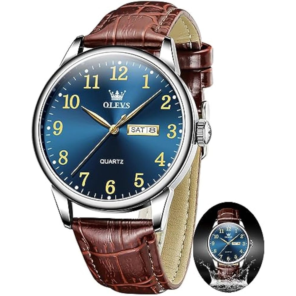 Reloj Casual Olevs Yks-S-G5535Pz+H para Hombre en Marrón