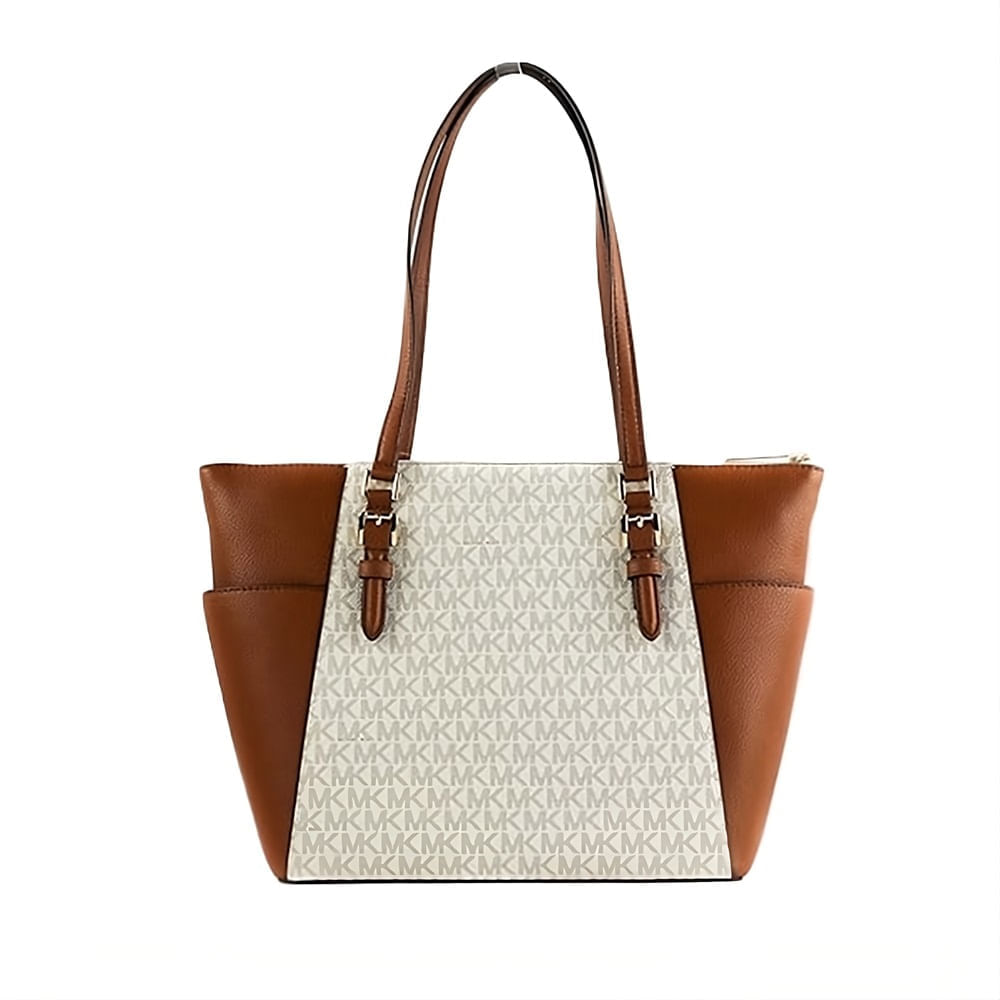 Cartera Michael Kors Charlotte Bolso Grande Beige