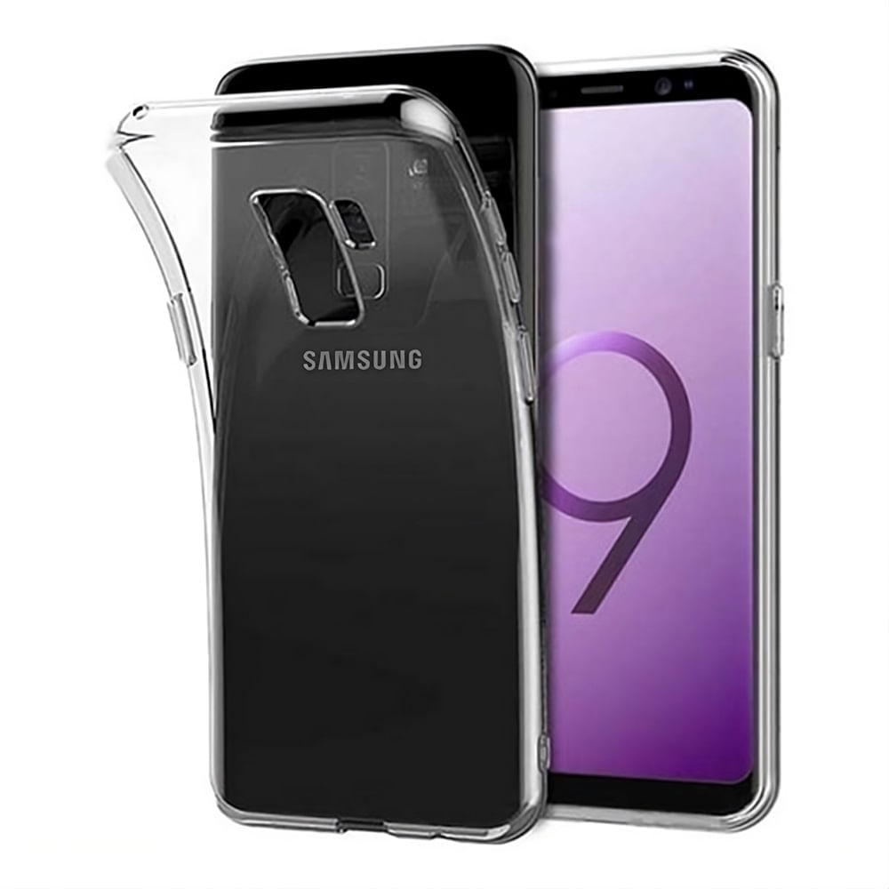 Case generico transparente para celular Samsung S9 Plus - silicona