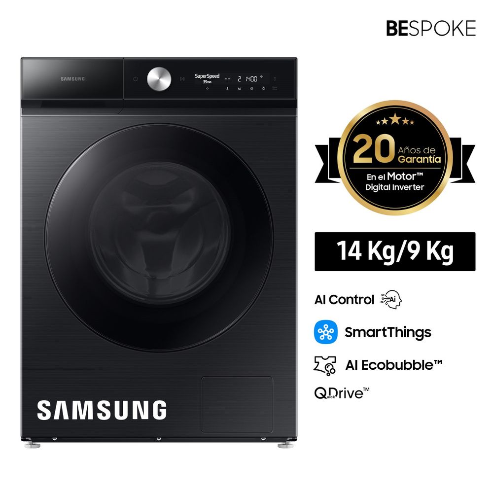 Lavaseca Samsung BeSpoke Luxury  WD14BB904DGBPE 14KG / 9KG Black