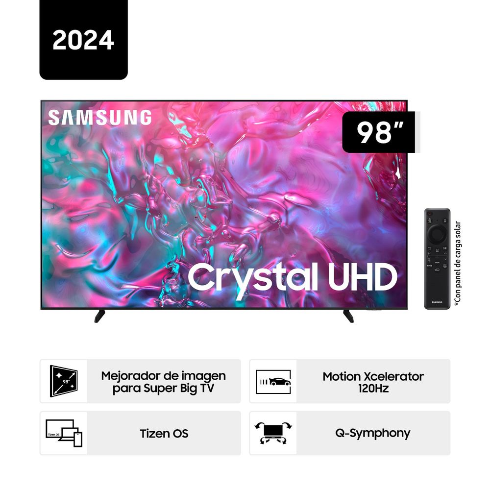 Televisor Samsung 98" UN98DU9000GXPE 98'' Crystal 4K UHD DU9000 Tizen ...