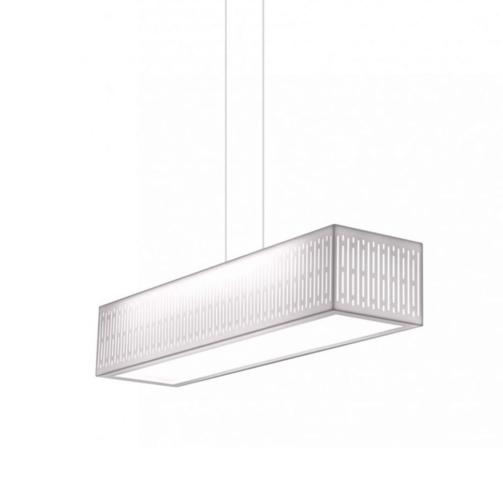 Luminaria Colg  Ravena Blanco Rectangular