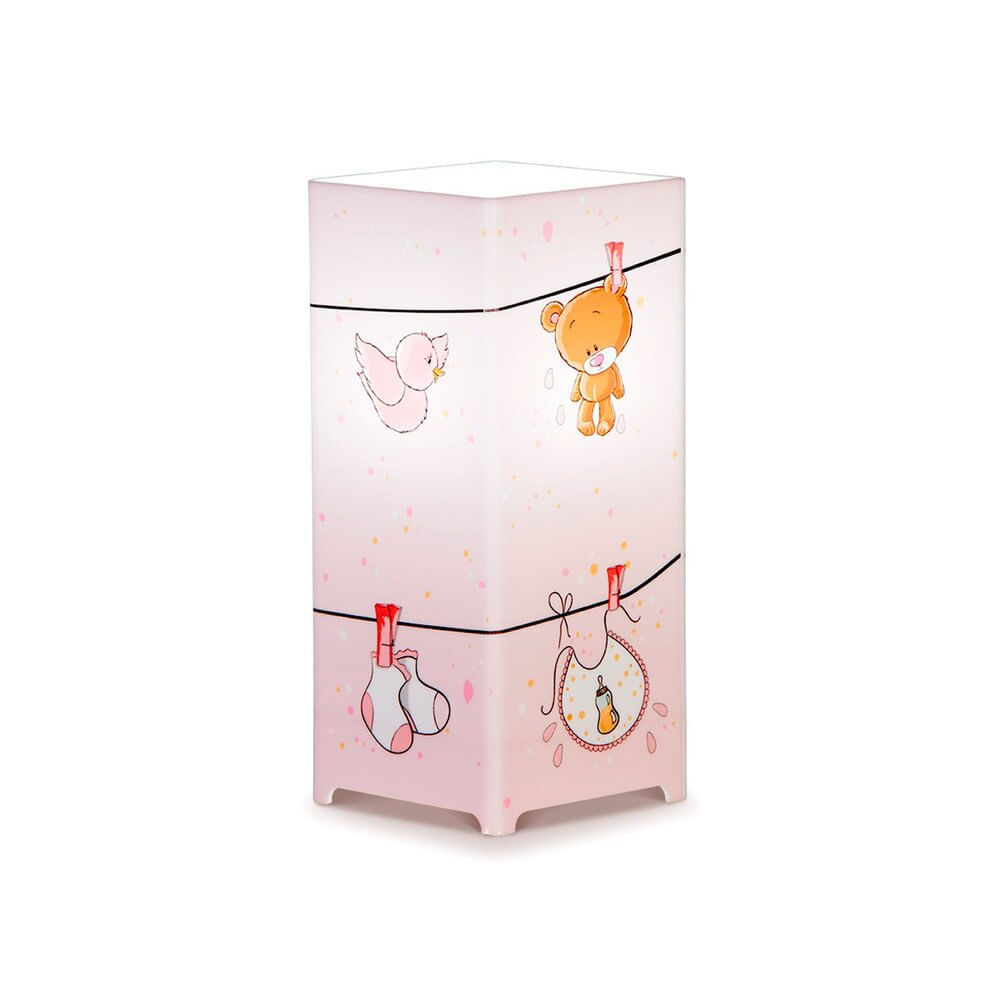 Luminaria De Mesa Kids Animales Rosados