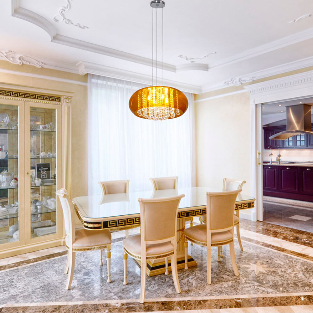 Luminaria Colgante Cristallia Ámbar