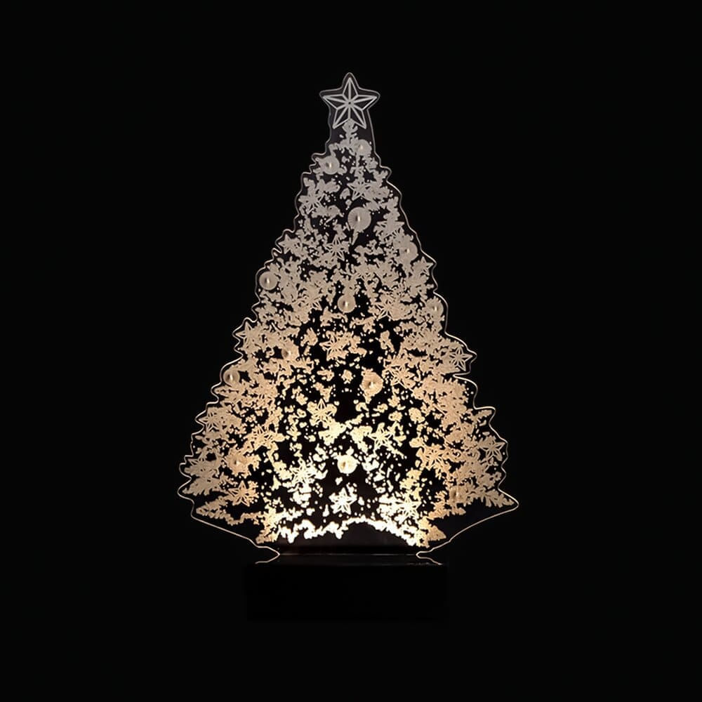 Luminaria De Mesa 3D - Árbol De Navidad