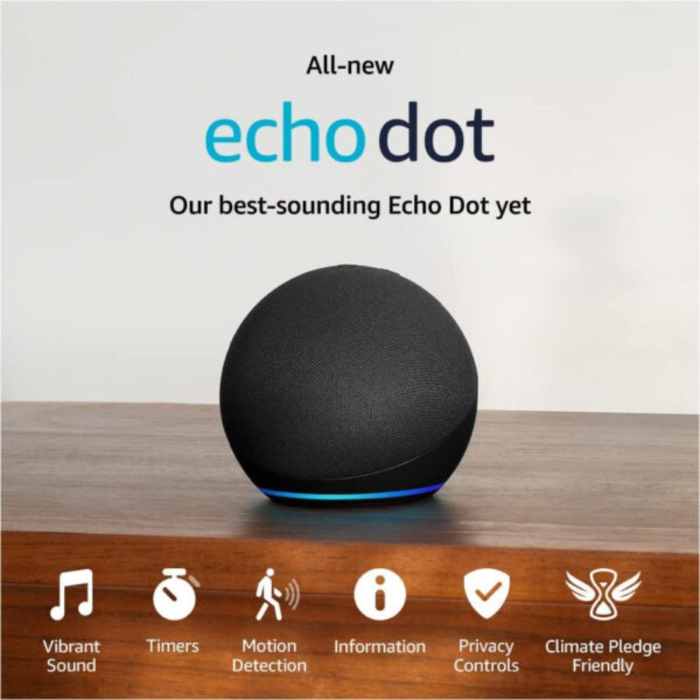 Altavoz inteligente Amazon Echo Dot 5ta generación Negro