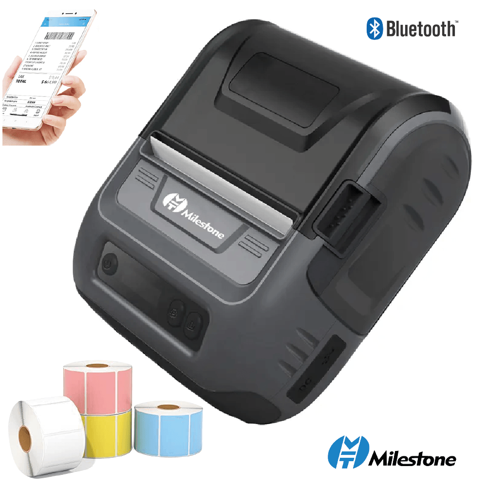 Impresora Termica Etiqueta adhesiva 80mm Con Bluetooth