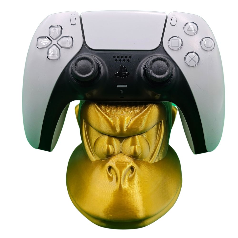 Soporte Para Mando de PlayStation donkey kong Bicolor Oro Plata