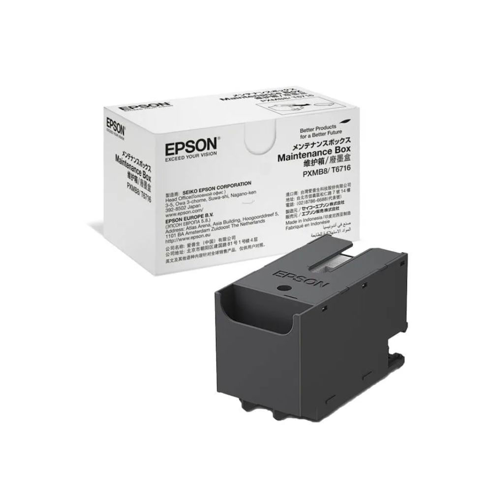 Caja De Mantenimiento Epson T671600 para Workforce WF-C5710, WF-C5790, WF-C5290, WF-C5210