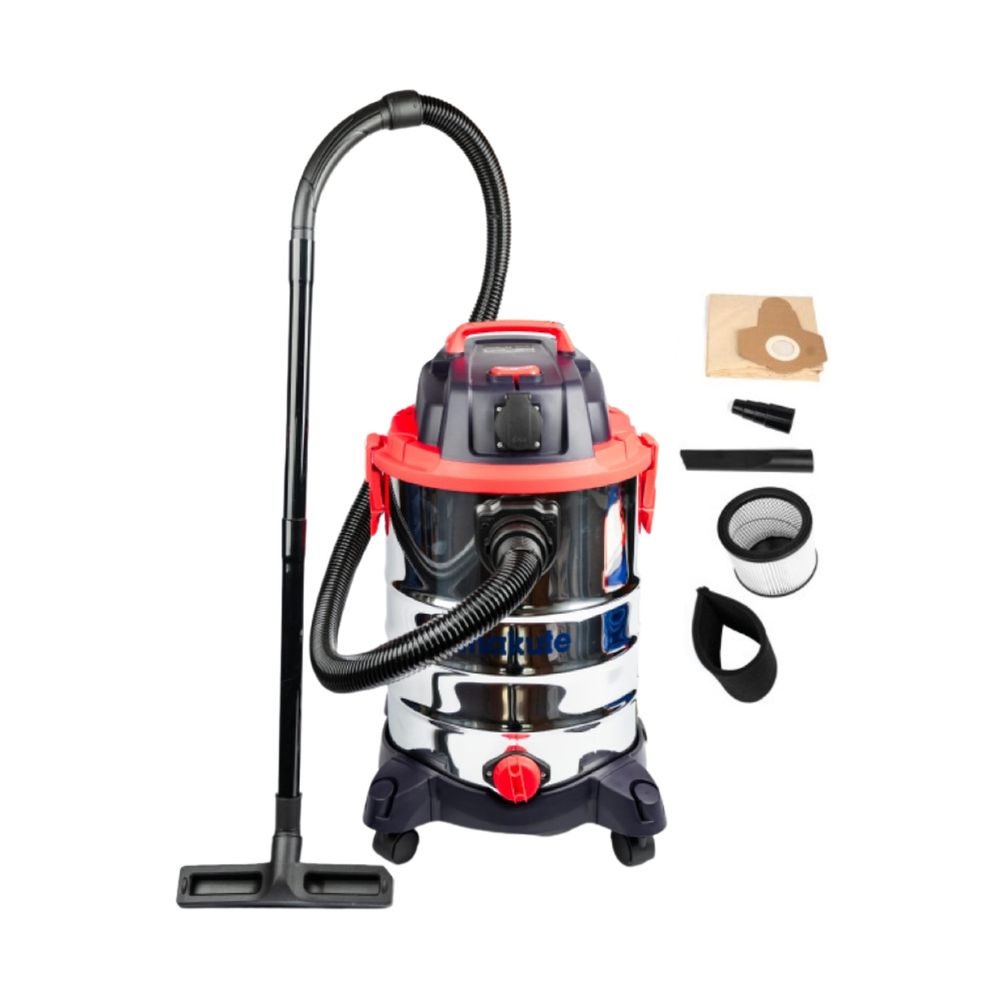 Aspiradora de Polvo y Agua Industrial 1200w 30 Litros Makute VC121-30S