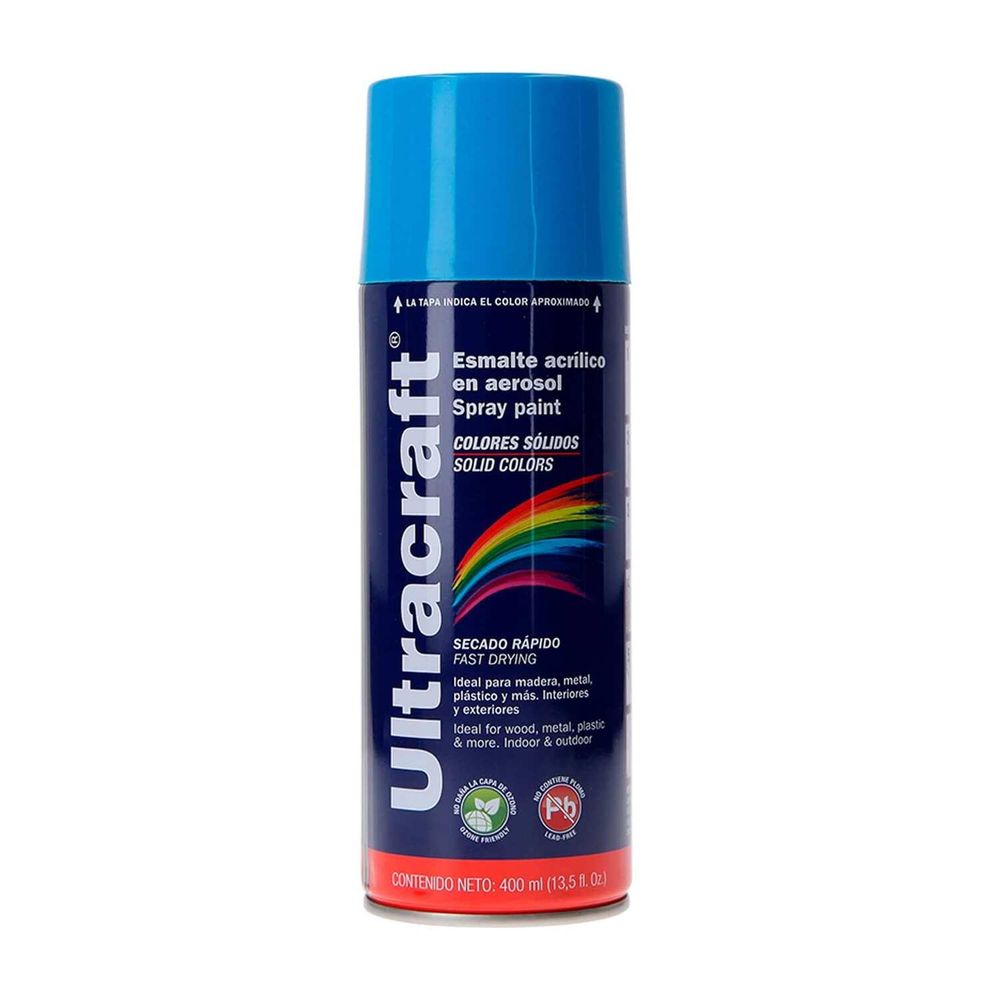 Pintura Spray Color Azul Claro Ultracraf 40035