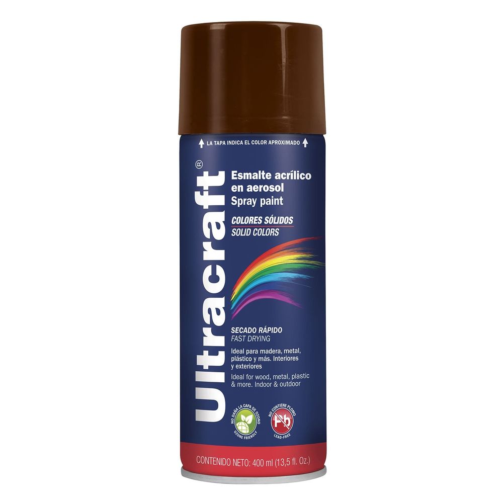 Pintura Spray Color Marrón Ultracraf 40037