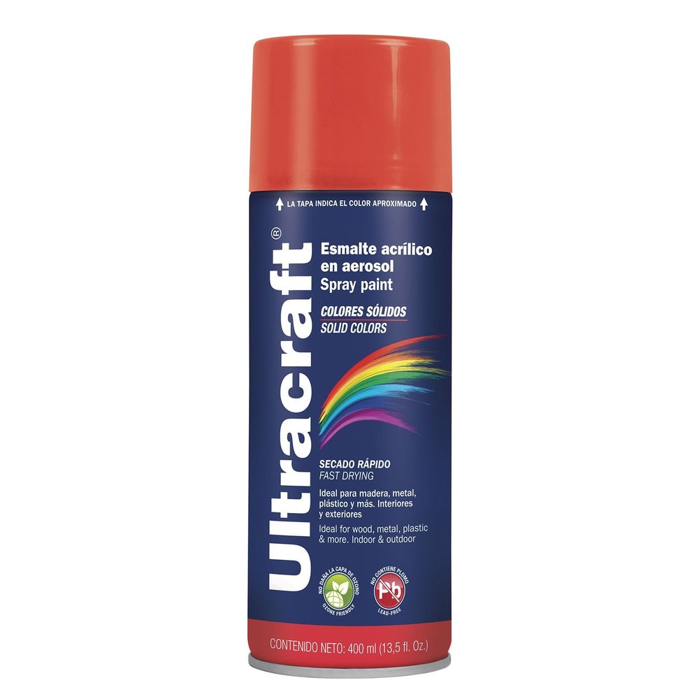 Pintura Spray Color Rojo Ultracraf 40024