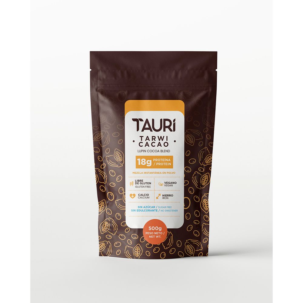 Tarwi con Cacao en Polvo 500 Gr Fuente de Proteina Vegetal