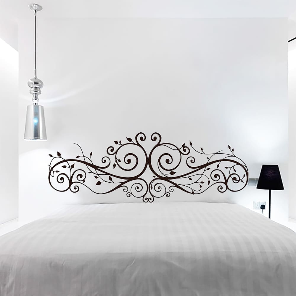 Vinilo Decorativo Stickart Cabecero Ramas Pequeño Sticker Dormitorio