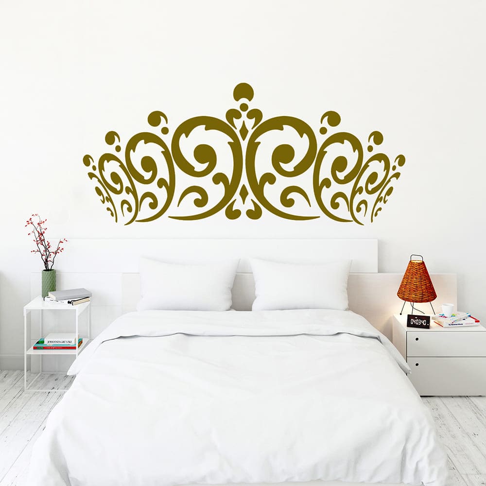 Vinilo Decorativo Stickart Cabecero Corona Mediano Sticker Dormitorio