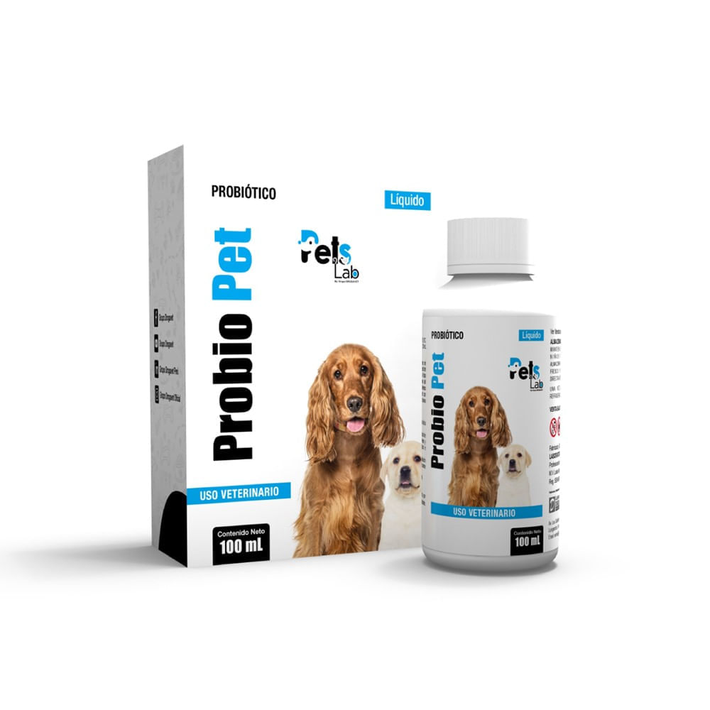 Probiótico natural para mascotas PROBIO PET 100 ML PETS LAB