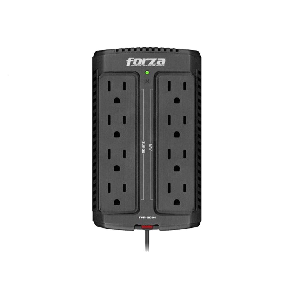 Estabilizador de Voltaje Forza Fvr 902 08 Tomas 900va/450w
