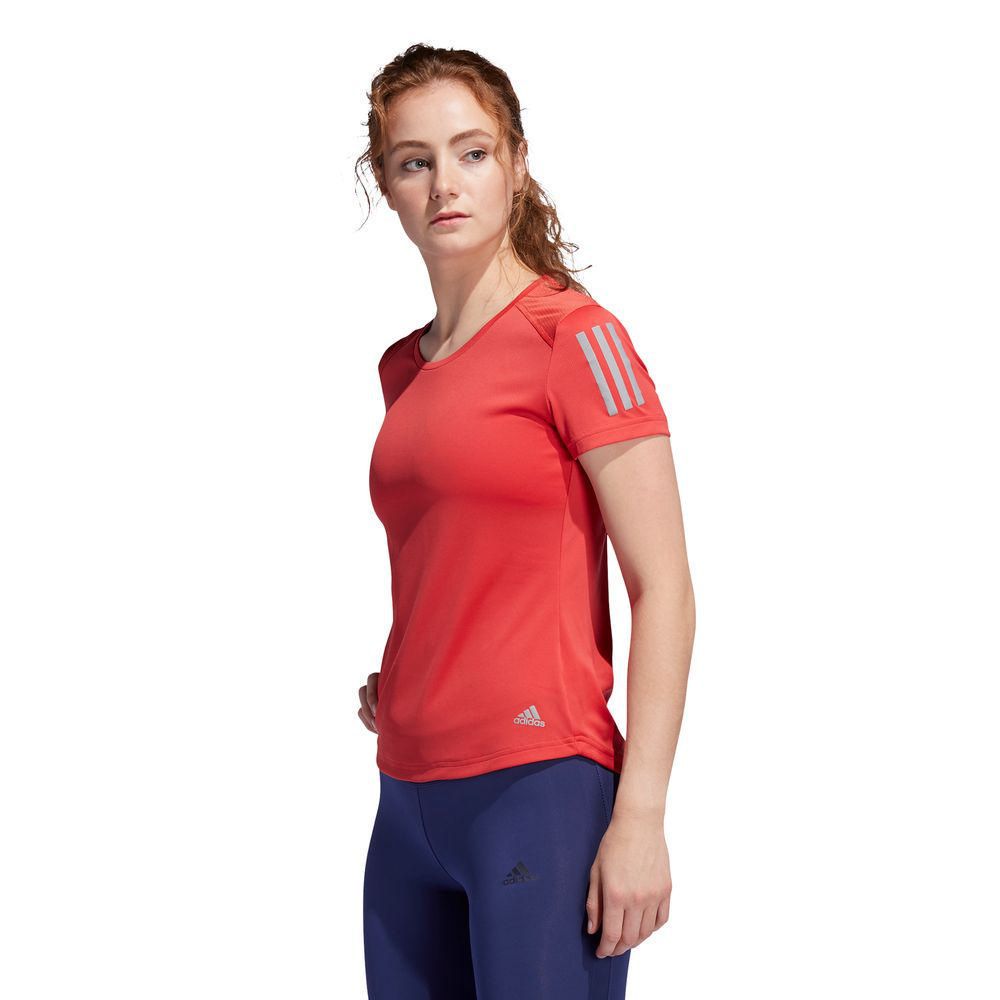 Polo Adidas Mujer Own The Run Tee Rojo