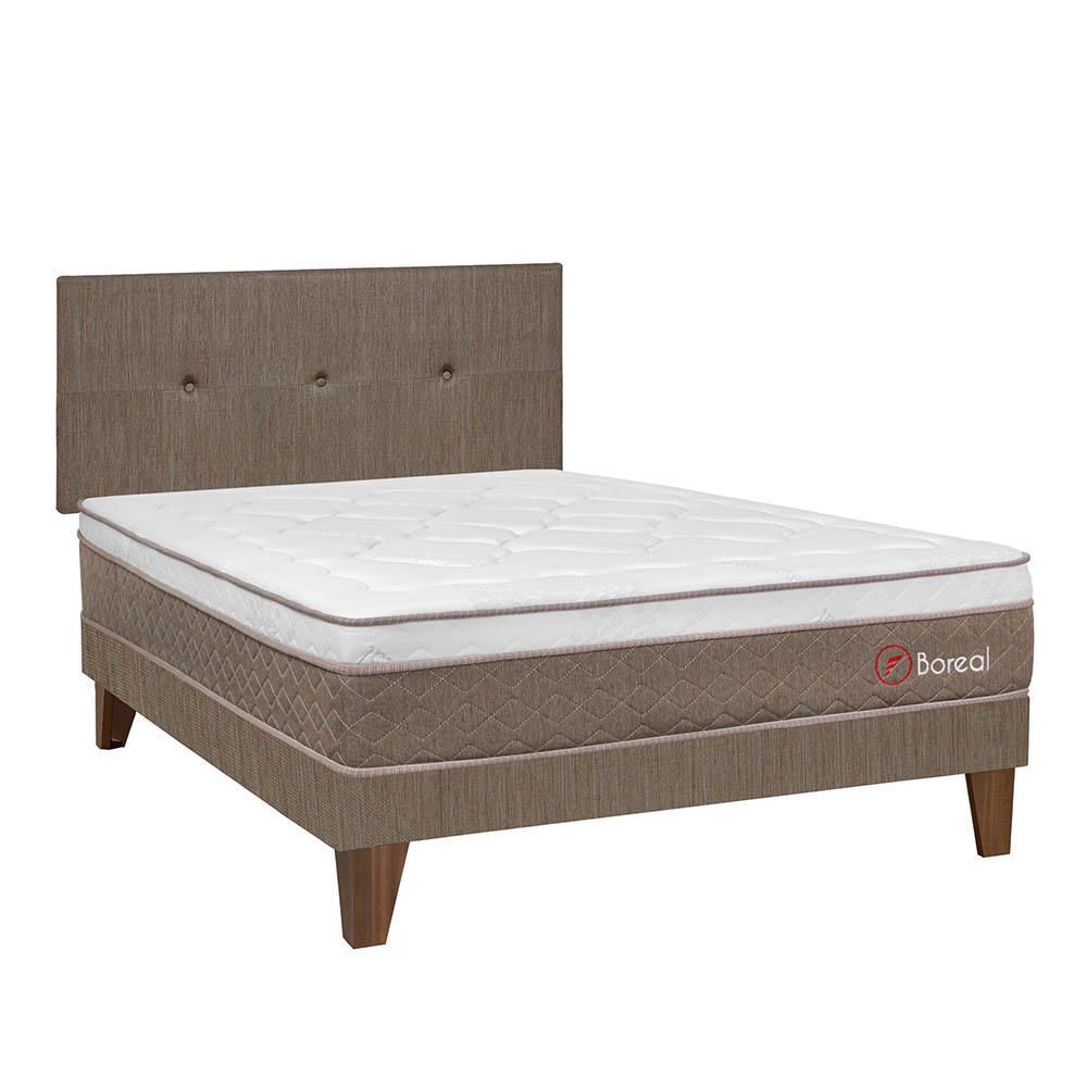 Dormitorio Europeo Boreal Pocket SS 2 Plazas + 2 Almohadas +