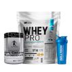 Pack-Whey-Pro-5kg-Chocolate---Creatina-Kevin-Levrone-300gr---Shaker