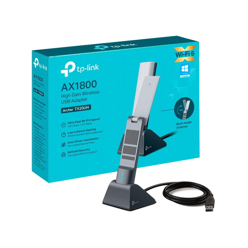 Adaptador USB Wifi Tp Link Archer TX20UH Wi Fi 6 AX1800