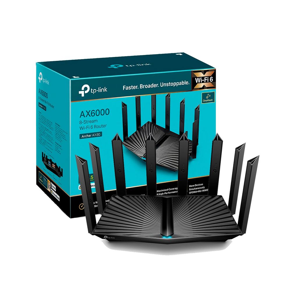 Router Tp Link Archer AX80 Wifi 6 Dual Band AX6000