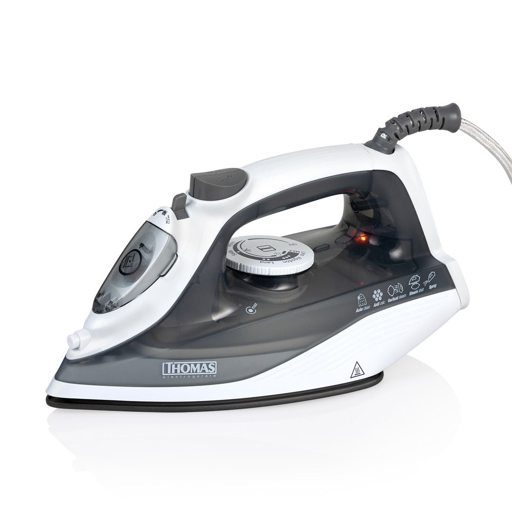 Plancha Thomas TH-7003 1600W Blanco con Gris