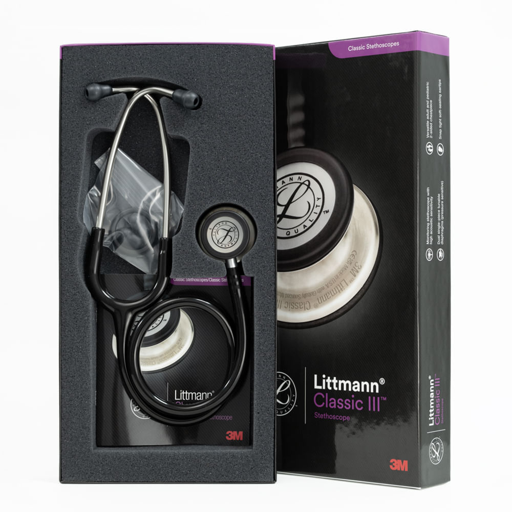 Estetoscopio Littmann® Classic III™ Negro Código 5620