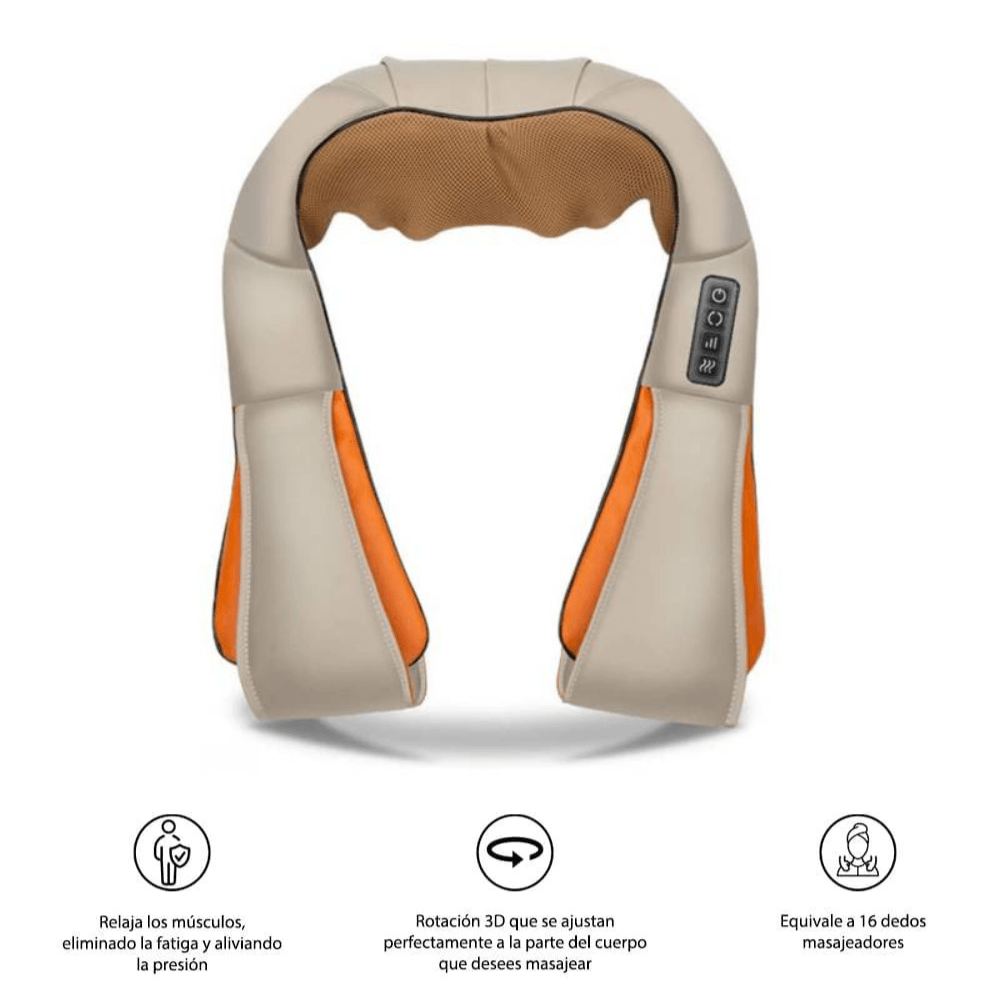 Masajeador Cervical Eléctrico Cuello Espalda y Cuerpo con Infrarrojo