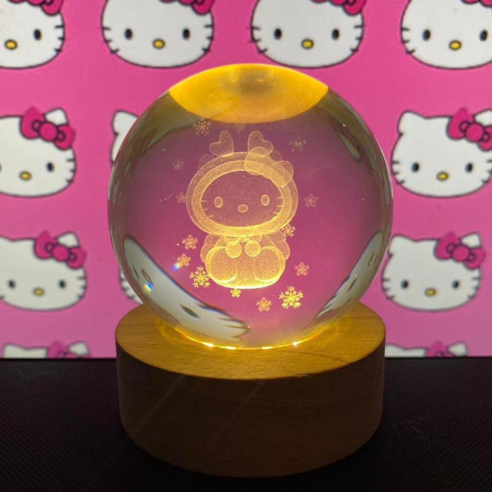 Lámpara Decorativa 3D Hello Kitty en Esfera