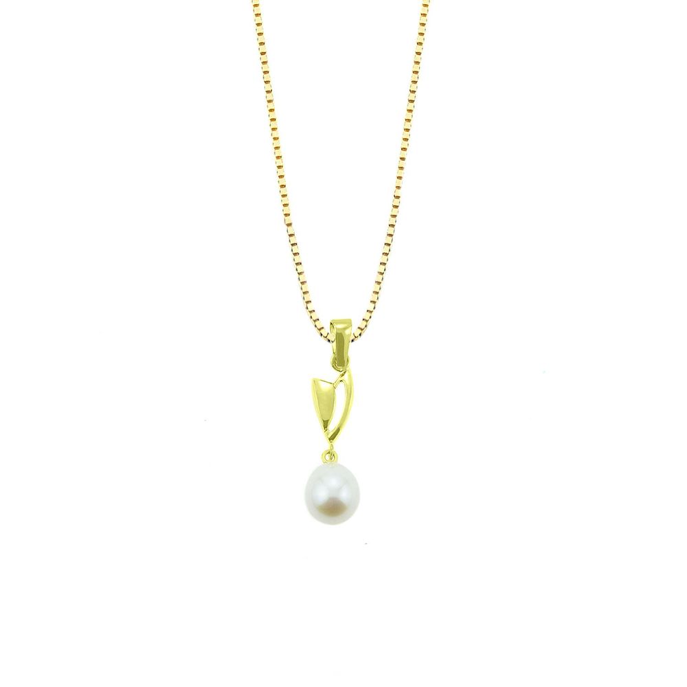 Collar Baliq Veneciana Perla Gota Oro 18K