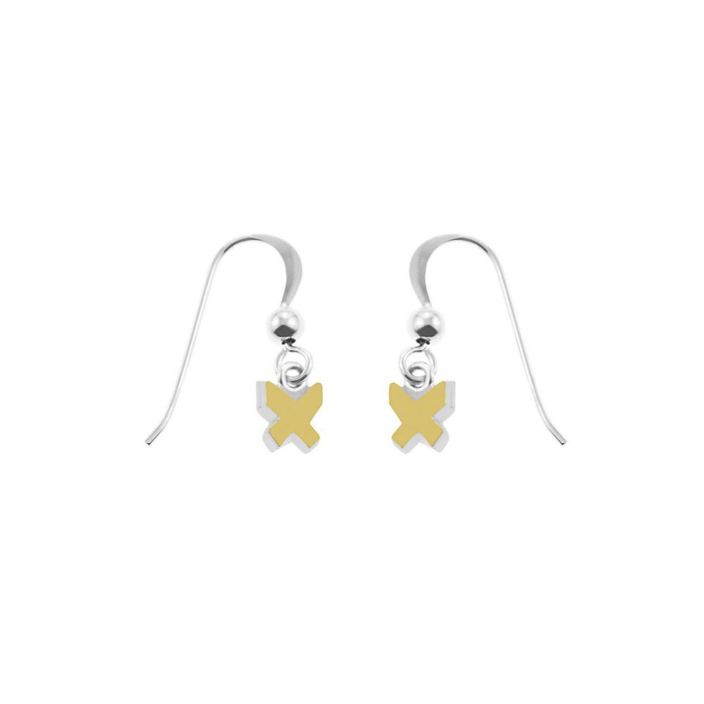 Aretes Baliq Mariposa Oroplata