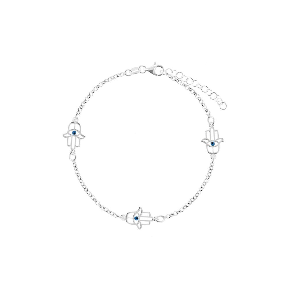 Pulsera Baliq Mano Poderosa Plata 925