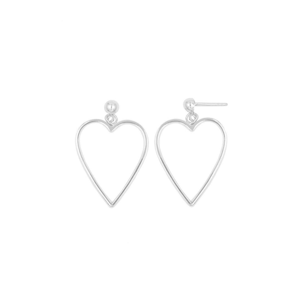 Aretes Baliq Corazón Plata 925